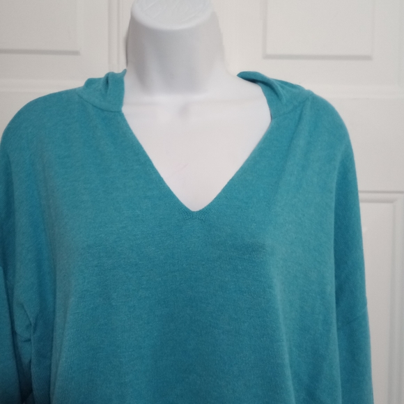 Cabi Turquoise Blue Hop To Hoodie with Kangaroo Pocket. Size L. 🆕 - Picture 3 of 12